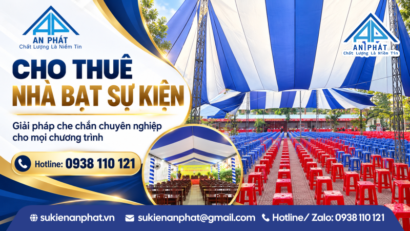 Cho Thuê Dù Che Sự Kiện Ngoài Trời Tại TP.HCM – Giải Pháp Bố Trí Linh Hoạt