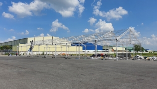 Thi Công Kho Tạm Cho Công Ty Nhựa Duy Tân Tại Đức Hòa - Long An