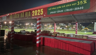 Thi công Hội Sách Cty 1980Books Tại Bà Rịa