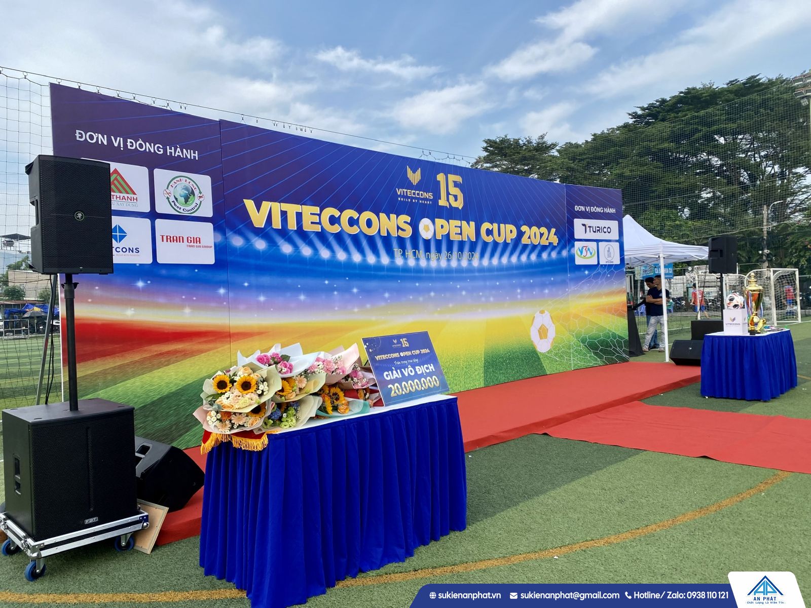 Cho thuê âm thanh hội thao ngoài trời thực tế