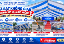 Nhà Bạt Không Gian Có Chịu Được Mưa Gió Không?