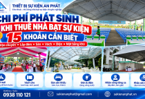 Chi Phí Phát Sinh Khi Thuê Nhà Bạt Sự Kiện – 15 Khoản Cần Biết