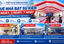 Thuê Nhà Bạt Sự Kiện 1 Ngày, 3 Ngày, 7 Ngày – Chi Phí Được Tính Như Thế Nào?