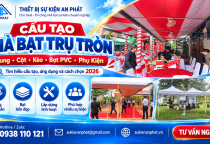 Cấu Tạo Nhà Bạt Trụ Tròn – Khung, Cột, Kèo, Bạt PVC & Phụ Kiện