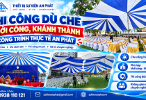 Thi Công Dù Che Khởi Công, Khánh Thành – Công Trình Thực Tế An Phát