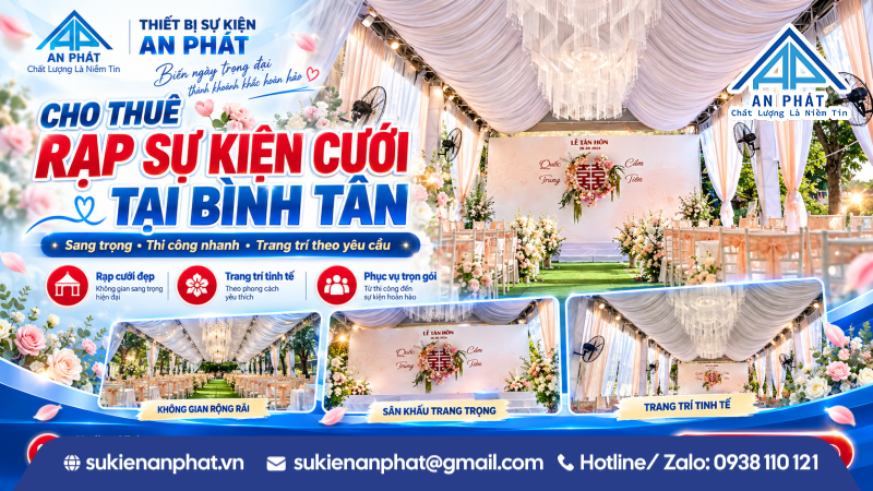 Cho Thuê Rạp Sự Kiện Cưới Tại Bình Tân