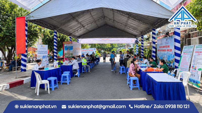 Cách Bố Trí Nhà Bạt Cho Khu Đón Khách Và Check-in Ngoài Trời