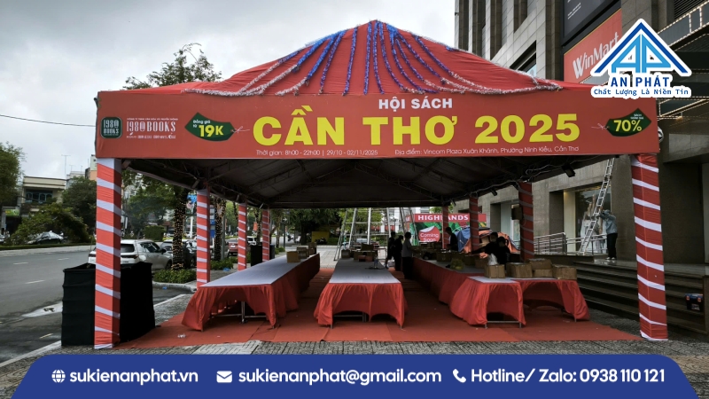Thi công Hội Sách cho Công Ty 1980Books tại Cần Thơ